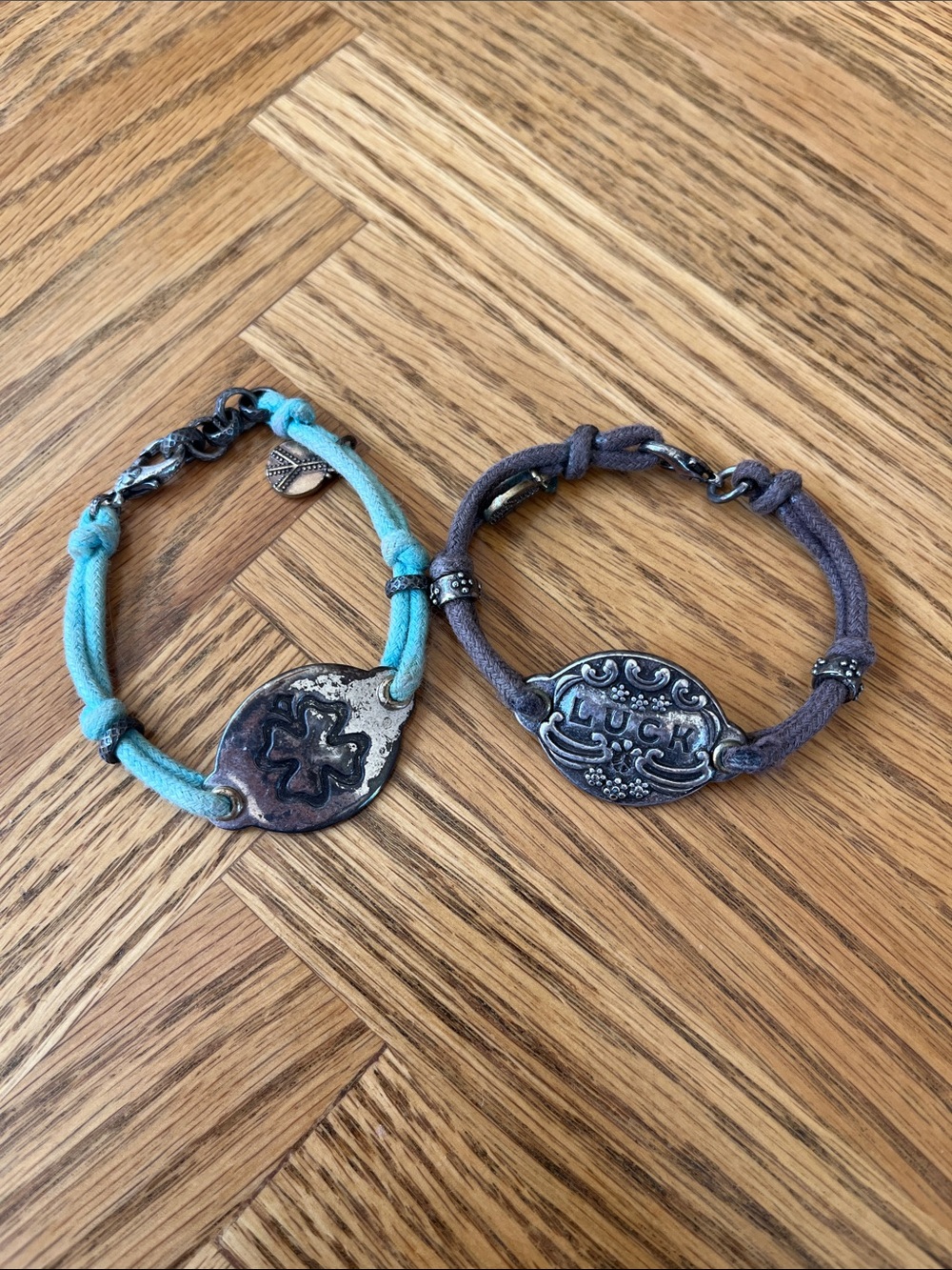 Lucky Brand Turquoise and Brown Bracelets